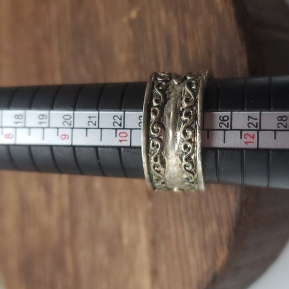 Sterling silver onyx royal ring size 11 R419 - Picture 4 of 5